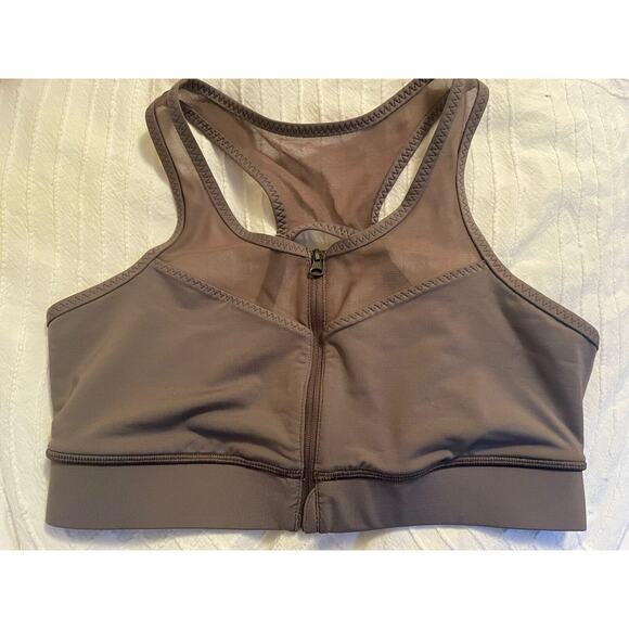Handful Sports Bra Small Zip Front Womens Bra Yoga Active‎ Gym Workout - Picture 1 of 5